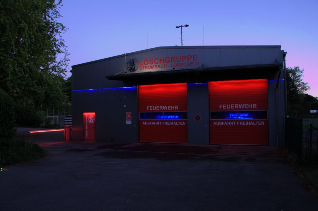 Fahrzeughalle Beleuchtet